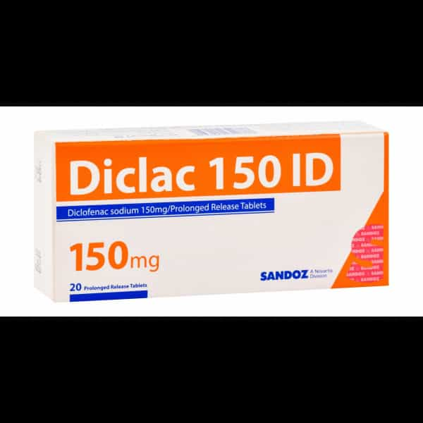 Diclac General Pain Reliever 150mg 20tab Eeaa 01668172753