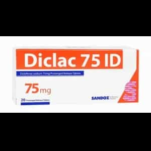 Diclac General Pain Reliever 75mg 20tab C98a 01669037901