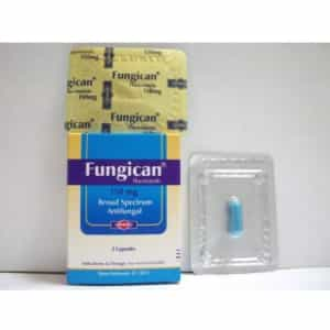 Fungican Antifungal 150mg 2caps 3ovs 01665336517